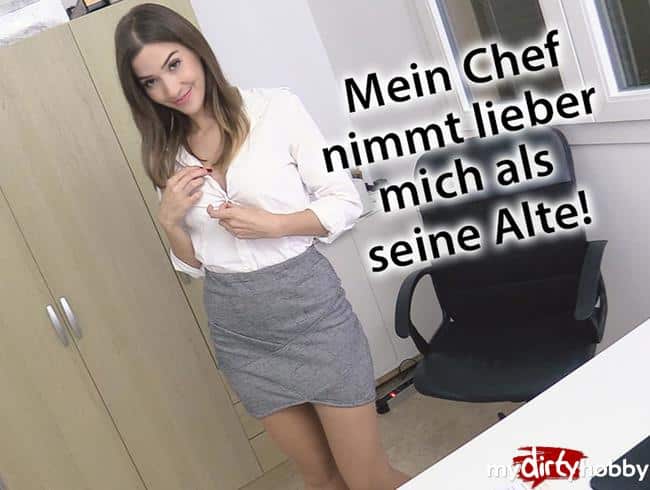 Mein Chef fickt lieber mich im Büro als seine Alte zuhause!