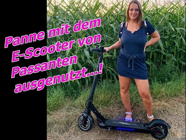 Panne mit dem E-Scooter vom Passanten ausgenutzt...!