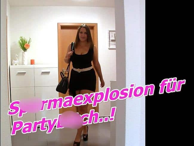 Spermaexplosion für Partybitch..!