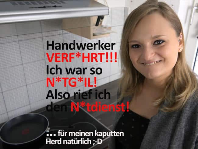 Handwerker VERFÜHRT!!! Ich war so NOTGEIL! Also rief ich den Notdienst!