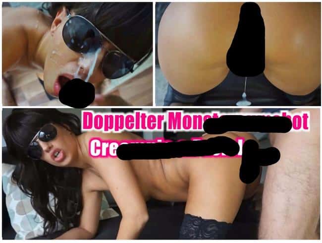 Doppelter Monstercumshot - Creampie & Facial