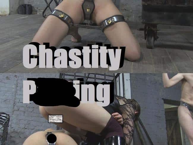 chastity pissing