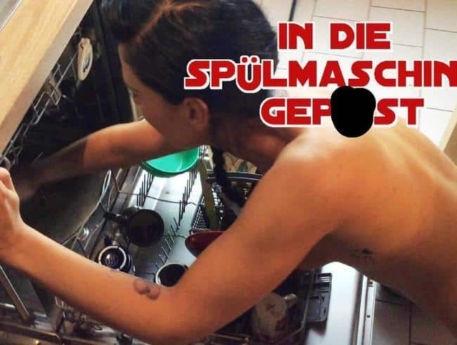 in die Spülmaschine gepisst