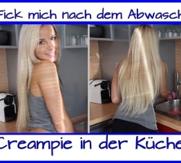 Creampie nach dem Abwasch…