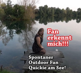 Fan erkennt mich!!! Spontaner Outdoor Fan Quickie am See!