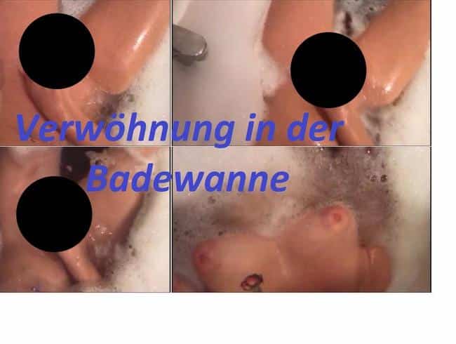 Muschi gefingert in der Bade und unter Wasser