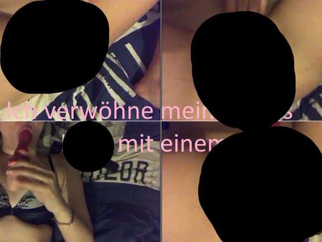 Ich verwöhne mein nasses Loch mit einem Dildo