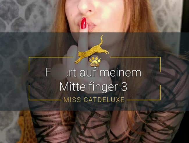 Fixiert auf meinem Mittelfinger 3