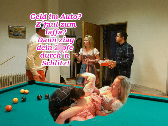 ZEFIX LIAFERJUNG! Ziag dein Zipfe duach´n Schlitz und loss de Pizza do!