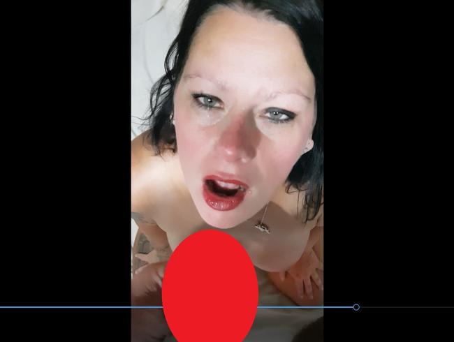 4 geile Cumshots in mein Gesicht und Mund!