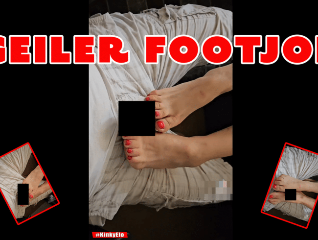 Footjob mit meinen geilen Feets