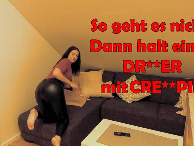 So geht es nicht! Dann halt einen 3er mit CREAMPIE!