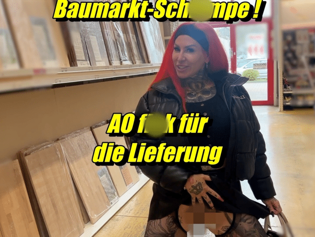 Baumarkt-Schlampe ! AO fick für die Lieferung