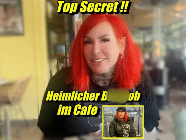 Top secret ! Heimlicher blowjob im Café