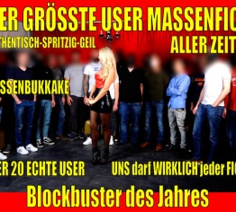 Die GRÖSSTE User Massenfickorgie ALLER ZEITEN | Der BLOCKBUSTER des Jahres! MassenBukkake 20+++