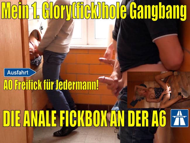 Die Arsch-Fickbox an der A6 | Mein 1. Glory(fick)hole Gangbang!