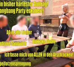 Mein bisher HÄRTESTER Auftrag | Gangbang Bukkake-Anal-Party eskaliert EXTREM!!!