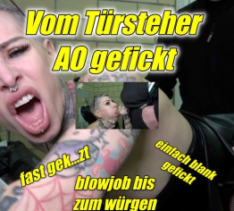 Vom Türsteher AO gefickt