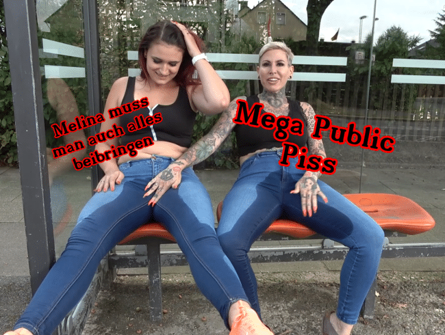 Publik in die Jeans gepisst und dann zum Bus