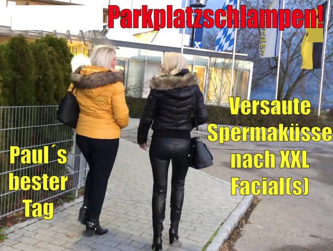 Versaute Parkplatzschlampen | Versaute Spermaküsse nach XXL Facial(s)! FFM