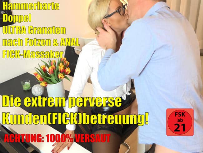 Die extrem perverse Hardcore Kunden(FICK)betreuung | MEGA XXL DOPPELPISS + SPERMAFRESSE