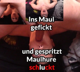 Ins Maul gefickt und gespritzt