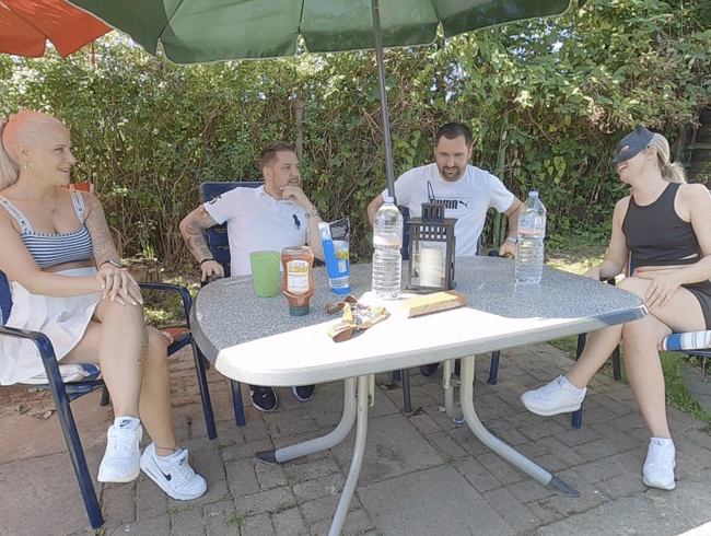 Dreier FREMDFICK statt Grillparty | Treffen total eskaliert