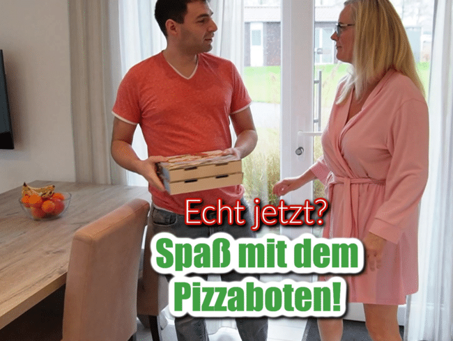 Echt jetzt? Creampie vom Pizzaboten!