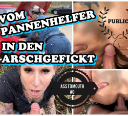 Vom Pannenhelfer public in den Arsch gefickt!