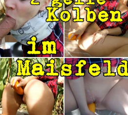 2 geile Kolben im Maisfeld