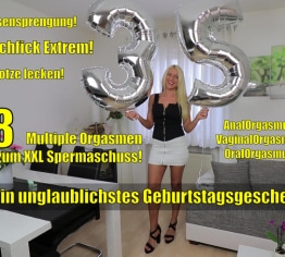 Zum Geburtstag Arschgefickt! 8 Multiple Orgasmen bis zum Mega-Sperma-Schuss!