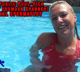 Schamlos im Hotelpool! Bespannert und zerfickt!