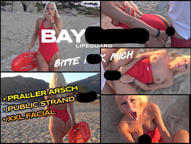 BAYFUCK Rettungs Bitch | Strand FICK im Badeanzug mit XXL Facial