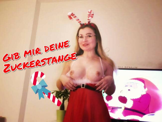 Weihnachtsvorfreude Gib mir deine Zuckerstange !