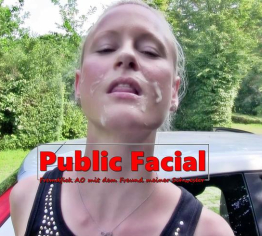 Public Facial nach AO Fremfick mit Freund meiner Schwester