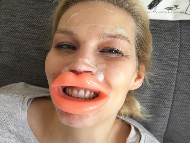 Perverse Geburtstagsüberraschung mit XXL Facial!!!