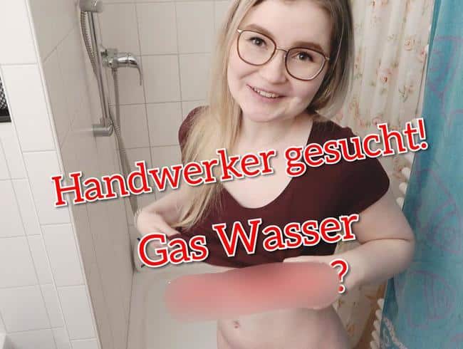 Hilfe mir ich brauche einen starken Handwerker !  Pov AO Creampie