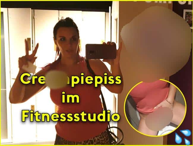 Creampiepiss im Fitnessstudio