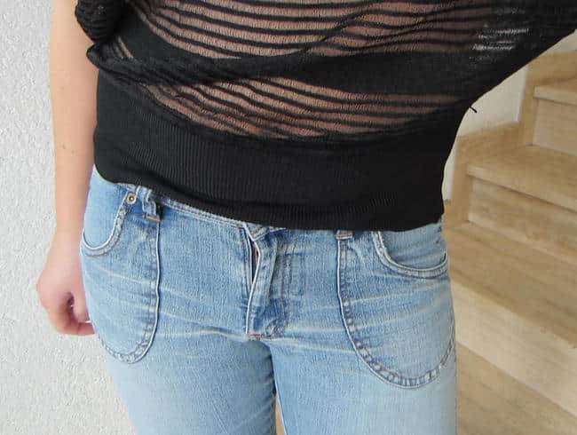 In meine Jeans gepisst