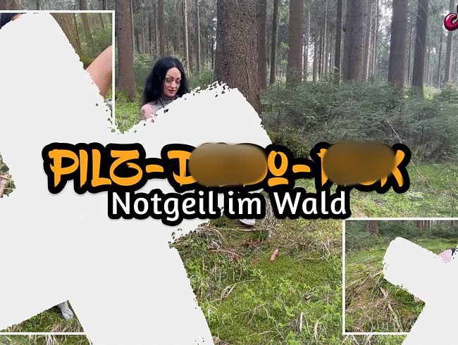 Pilz-Dildo-Fick - NOTGEIL IM WALD