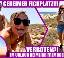 GEHEIMER FICKPLATZ!!! VERBOTEN?! IM URLAUB HEIMLICH FREMDGEFICKT!