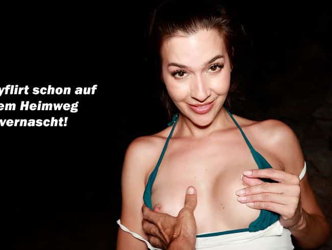 OMG SO NOTGEIL! Partyflirt schon auf dem Heimweg vernascht!