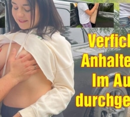 Verfickte Anhalterin! Im Auto durchgefickt!