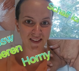 Nahaufname vom Rasieren in der 32 Ssw mit dickem Bauch!!